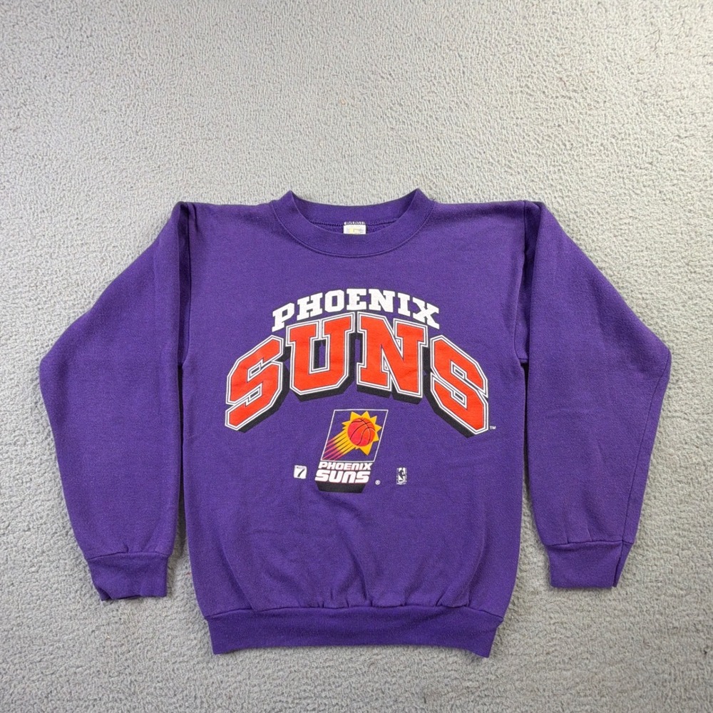 Vintage 90s Phoenix Suns Logo 7 NBA Crewneck Sweatshirt Mens Medium Made In USA